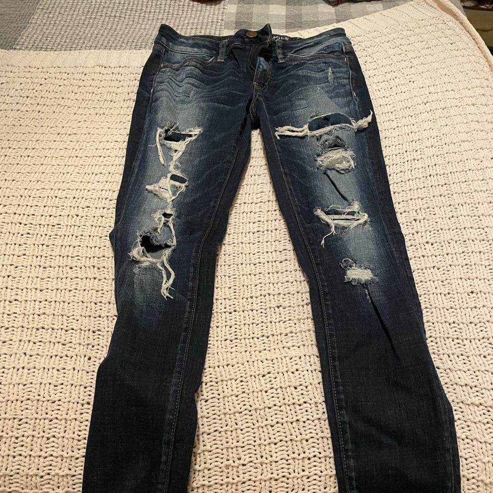 American Eagle ripped jeans
